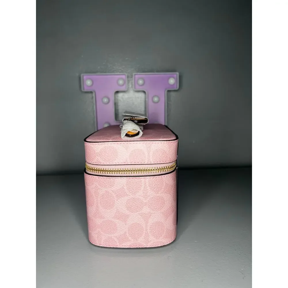 Coach Powder Pink Vanity Cosmetics Case